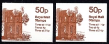 1981 MUGDOCK CASTLE 50p BOOKLETS, SG FB17A/FB17B. FINE MNH