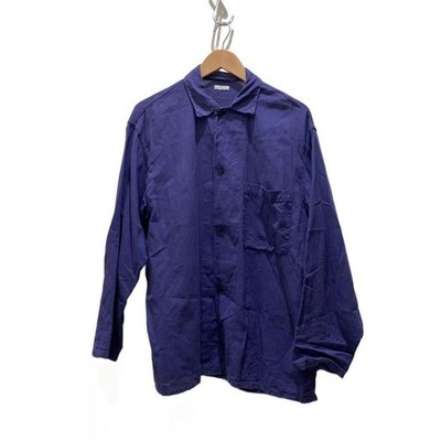 COMOLI 23ss Open-end spun oxford shirt jacket, long-sleeved shirt