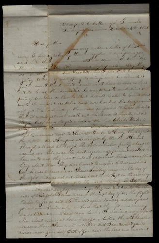 CIVIL WAR LETTER - Musician in 38th Ohio Infantry - Battle Mission Ridge & More!