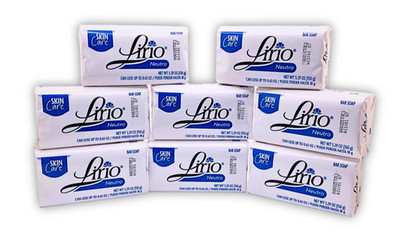 8-Pack Lirio Neutro Neutral Bar Soap - 5.29 oz