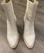 Crown Vintage Pimmy Booties Taupe Leather, Size 7