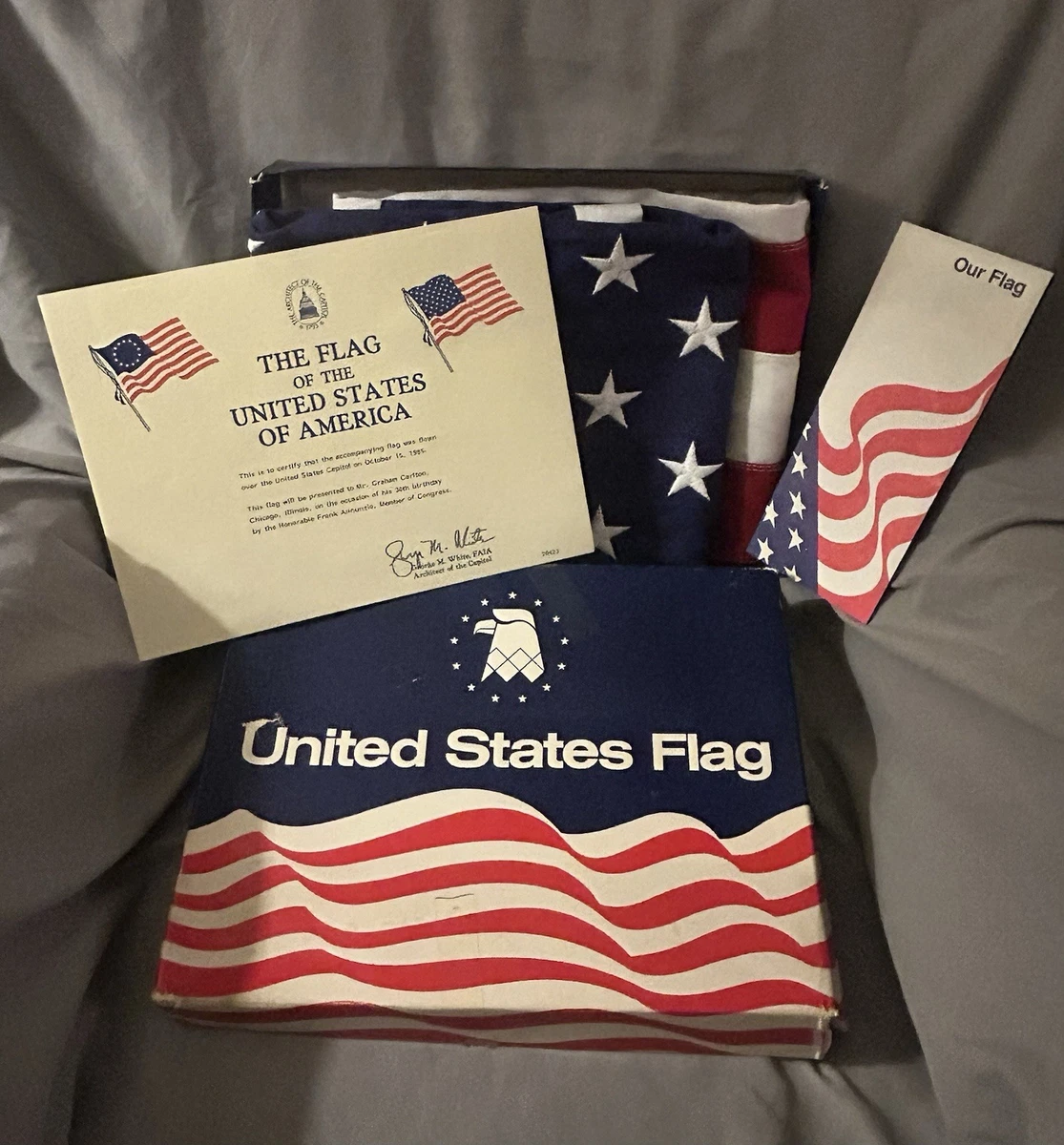 Bandera Americana 3x5 Pies – EE.UU. Con Ojales – Impermeable – Para El 4 De Julio