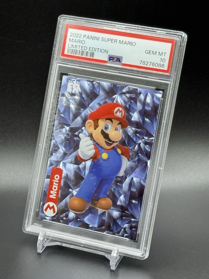 RARO 2022 Panini Super Mario - Mario - Edición Limitada PSA 10 GEMA COMO NUEVO Foto 3 de 4