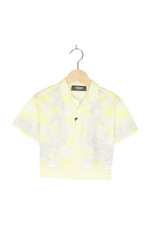 Versace Hemd Bluse Kariert Gr. EU 104 Gelb Mädchen Neu