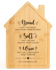 House Warming Gifts New Home, 12.2"L x 8.8"W, housewarming cutting board