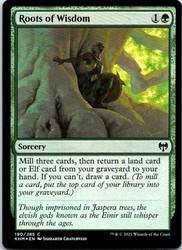 Roots of Wisdom Foil Kaldheim KHM #190