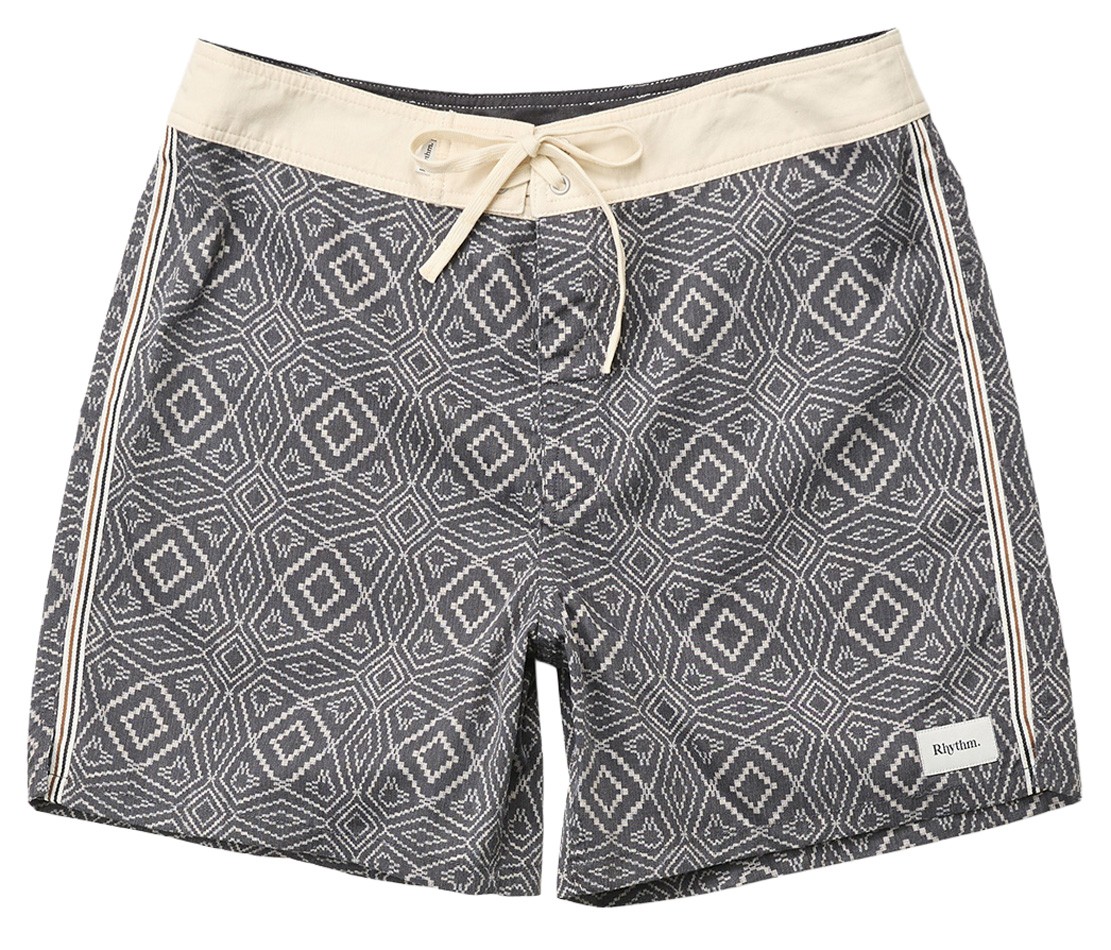Rhythm Mosaic Heritage 17 Beach Shorts - Black - New 9590₽