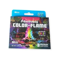 Enviro-Log Color-Flame Add Amazing Color To Your Fire (3 Total Single Packs)