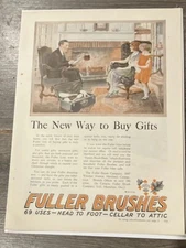 Fuller Brush Company 1924 Vintage Print Ad The New Way To Buy Gifts+Listerine Ad