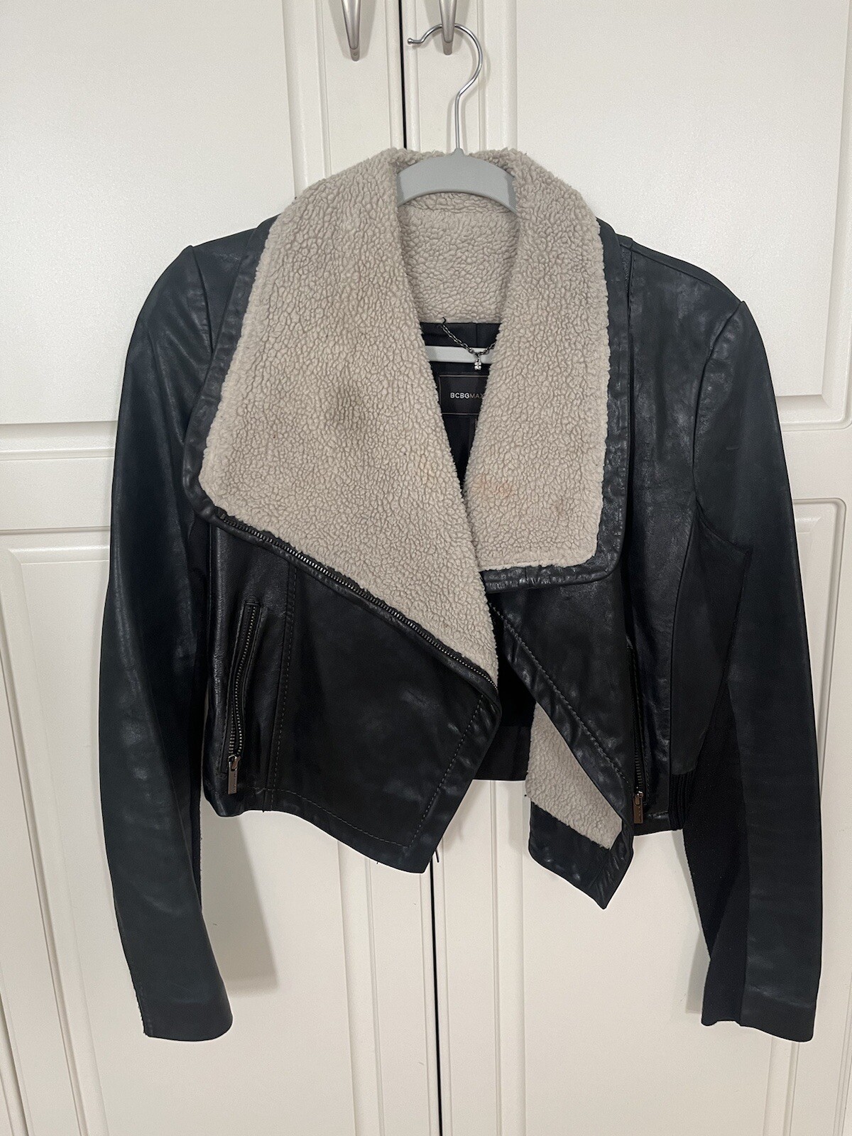 BCBGMacAzria Shearling Leather Jacket - image 1