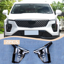 A Pair Front Headlamp Cover Headlight Shell Lens Cover 2X For Cadillac XT4 2024