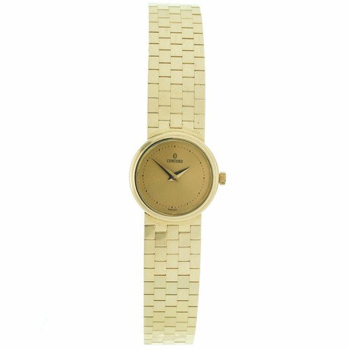 Concord Women\'s Watch 14k Yellow Gold Roman Dial Vintage Swiss Hand Wind 21mm Concord Women main image 4