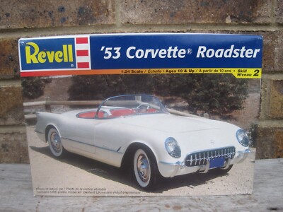 REVELL 53 CORVETTE ROADSTER PLASTIC MODEL KIT 1:24 SCALE #85-2164 COMPLETE