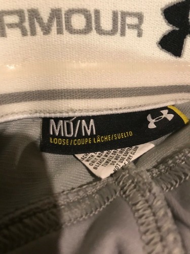 Pantalones de béisbol para hombre Under Armour gris con puño abierto. Tamaño mediano - Imagen 3 de 3