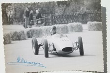 34281 Photo DDR Car Race Autograph Willy Vroomen Belgium 1961 Racing Driver