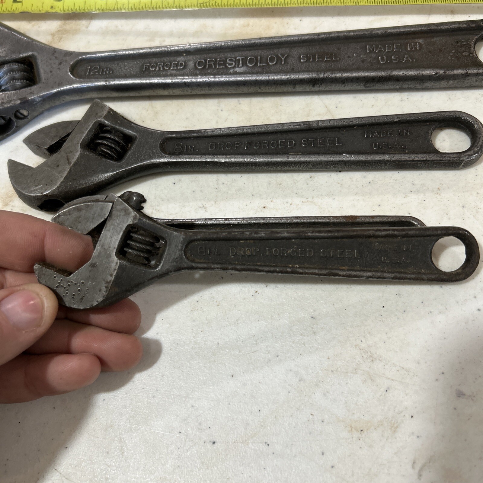 crescent wrench USA Lot Of 4 PCs Used Tool eBay