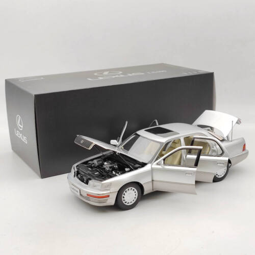 1/18 Toyota Lexus LS400 First Generation Silver Diecast model Collection Open - Photo 1/8