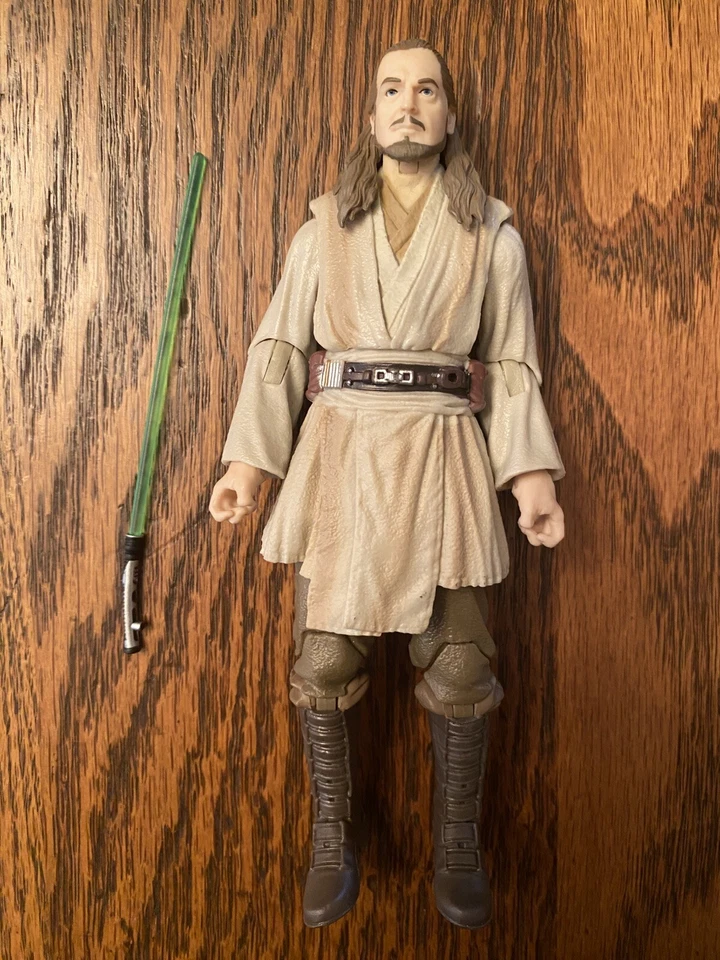 Star Wars The Black Series Prequel 3 Figure Set-Qui-Gon Jinn, Obi-Wan, Jar Jar - Image 2 of 4