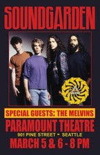 SOUNDGARDEN Live Poster HUGE 2x3 Ft Fabric Banner Tapestry Flag art 1992