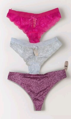 NWT Lot Of 3 Victoria's Secret Panties Size Large | eBay