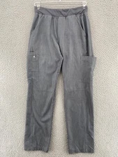 FIGS Scrub Pants Mens Extra Small Axim Gray Cargo Pocket Pull On Stretch Medical
