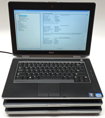 Lot of 3 Dell Latitude E6430 i3&i5-3rd Gens 4GB RAM No HDD/Caddy/Battery CB405*
