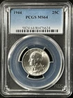 1944  25C Washington Quarter Dollar PCGS MS64  80476634