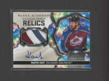 2020-21 Black Diamond Diamond Debut Relics Patch Autographs Martin Kaut /49