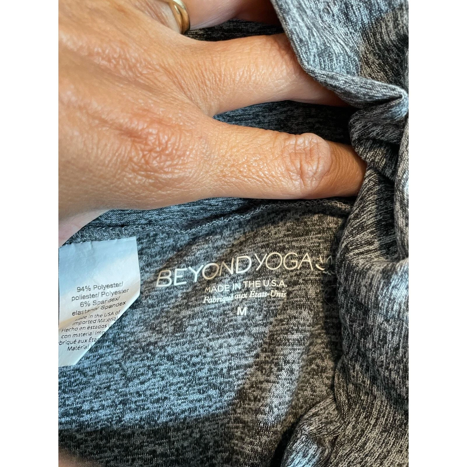 beyond-yoga lightweight spacedye drawstring pockets leggings