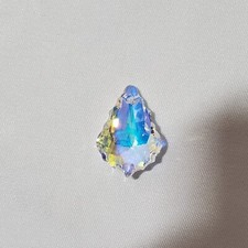 SWAROVSKI CRYSTAL ELEMENT COMPONENT 6090 BAROQUE PENDANT 22mm - Clear Blue