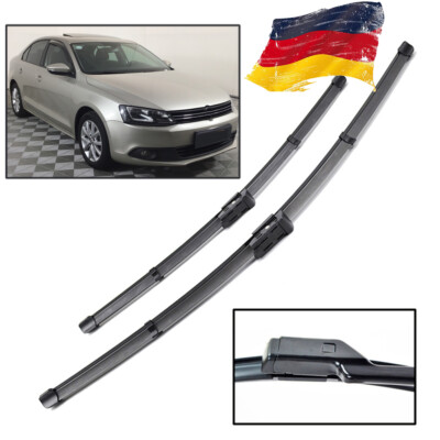 FürVW JETTA 4 11-18 24''/19'' Rechts Links Scheibenwischer Vorne Flachbalken Satz