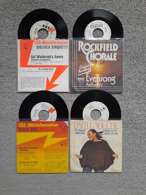 AUSWAHL: 7'' Singles Promo's / Musterexemplare Pop Rock Deutsch usw.
