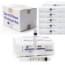 Case - 3mL Luer Lock Syringe - Sterile with Individually Sea Transparent