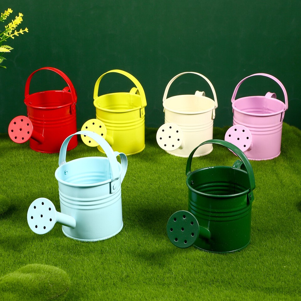 6 Pcs Watering Can Party Favor Box Mini Cans Favors Kids Toys Tin Plant