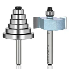 Keentech Multi Rabbet Router Bit Set with 7 Bearings Set NEW
