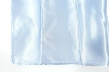 LIGHT BLUE SATEEN HANDKERCHIEF POCKET SQUARE NEW