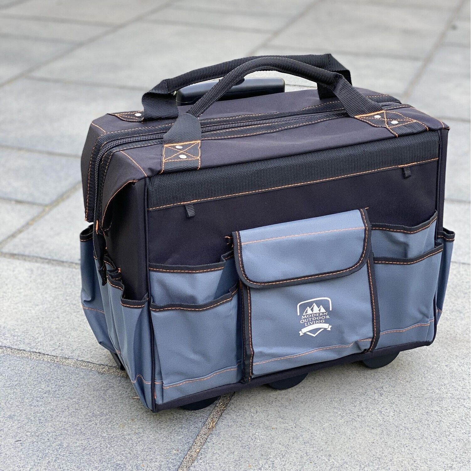 Rolling Storage Tool Bag on Wheels Strong and Sturdy DIY Transporting