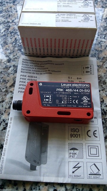 Leuze PRK 46/44-S12 – Sensore Fotoelettrico (Nuovo, Codice 50081294)