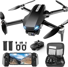 Drone with Camera, 2K HD FPV Drone with Brushless Motor, Altitude Hold, Gesture