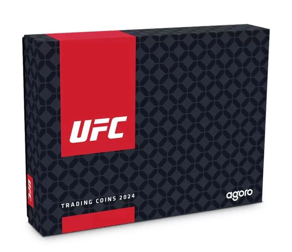 Juego de 2 monedas de plata UFC Trading caja sellada producto con licencia oficial Agoro Foto 3 de 4