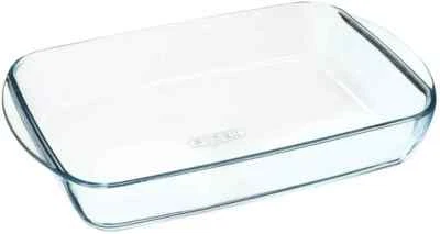 Pyrex Roaster 40x27cm - 3.7L Glass Dish Baking Roasting Bake Classic Rectangular