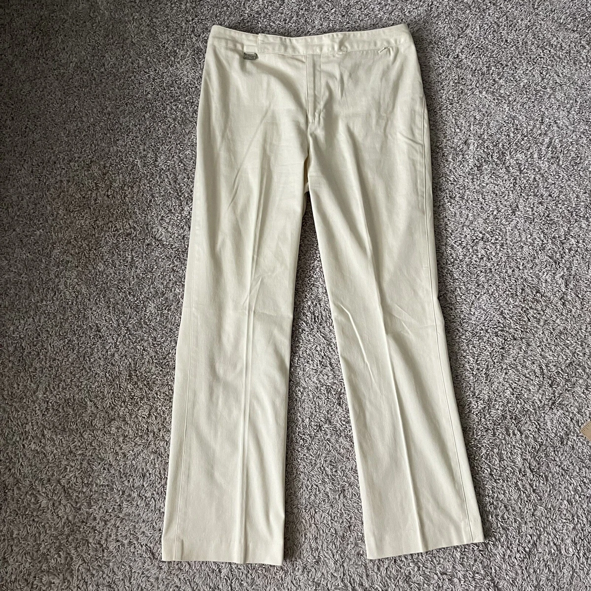 Lauren Ralph Lauren Womens Dress Pants Size 10 (actual 32x30) Ivory Straight