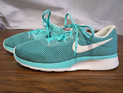 Nike Womens Tanjun Racer 921668-300 Blue Lace Up Shoes Size 11