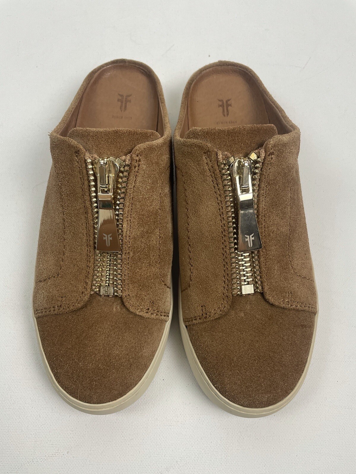 Frye Women's Lena Zip Mule Suede Sneaker Womens Size 6.5 eBay