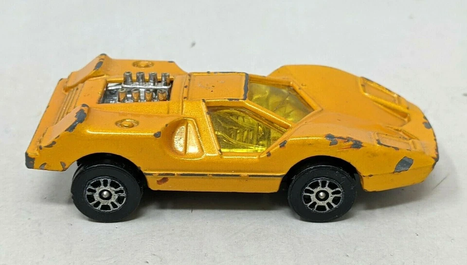 VTG Corgi Juniors Growlers Marcos XP Yellow Gold Diecast Car Great Britain HB21 - Image 3 of 4
