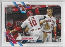 2021 Topps #166 Mike Trout Anaheim Angels Justin Upton Elbows Only