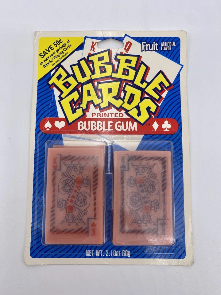 Amurol BUBBLE CARDS Printed Bubble Gum Pair of Kings Hearts & Clubs ‘96 - Image 3 of 4