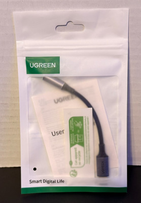 NEW UGREEN USB C to 3.5Mm Audio Adapter Type C to Headphone Aux Jack Dongle