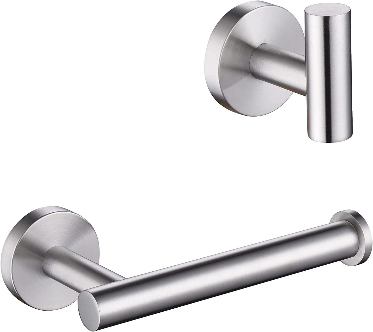 Towel and Toilet Roll Holder Set Bathroom Accessory 2 Pieces Home Paper Tissue &
