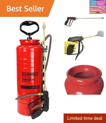 Professional 3.5-Gallon Dripless Concrete Sprayer - Comfort Grip, Secure Sealing